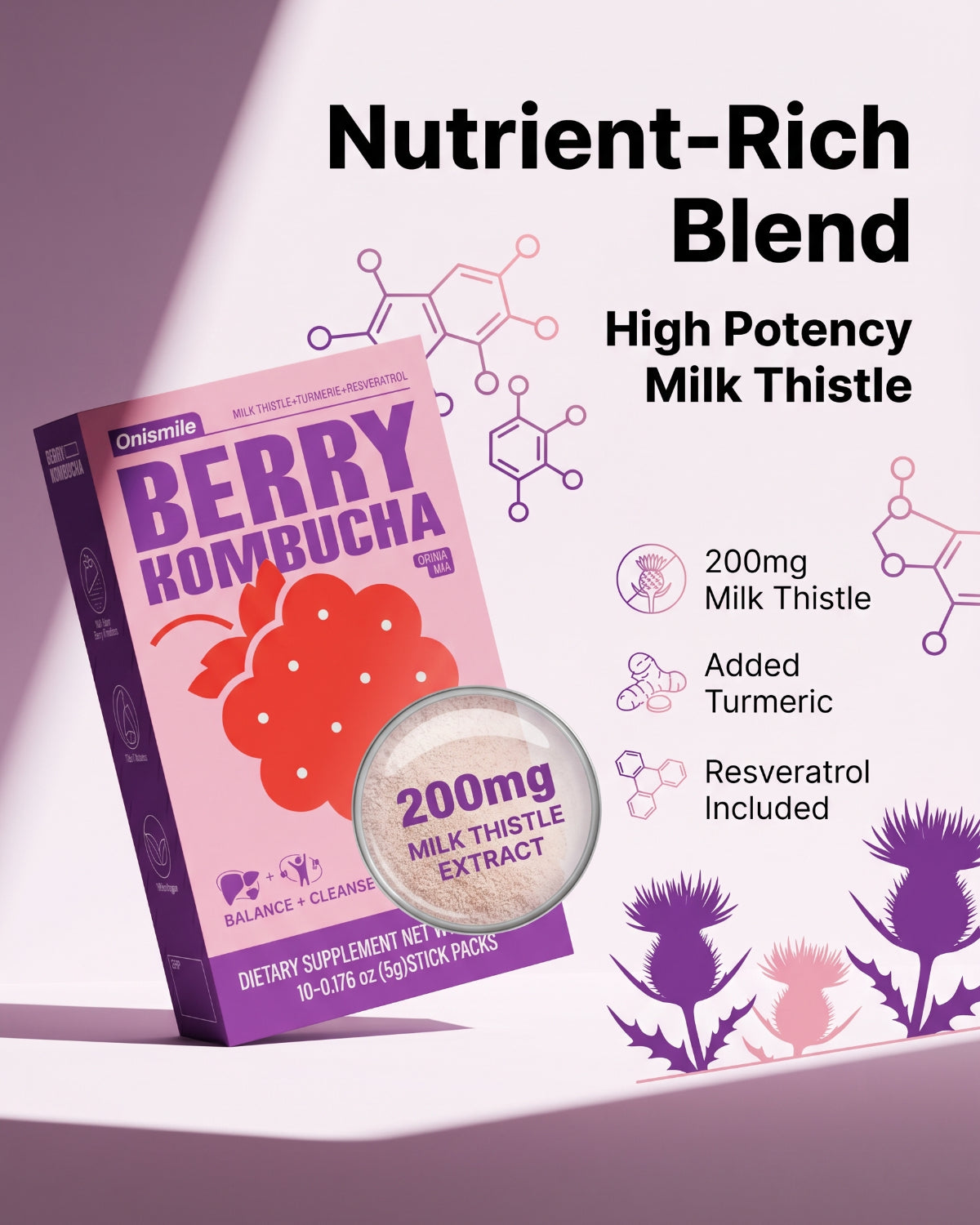 Kombucha Mixed Berry Flavor