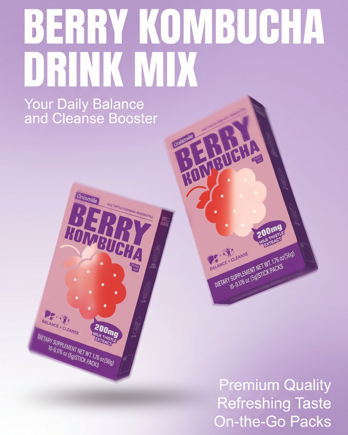 Kombucha Mixed Berry Flavor