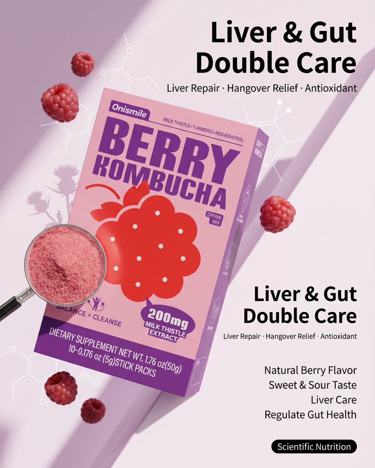 Kombucha Mixed Berry Flavor