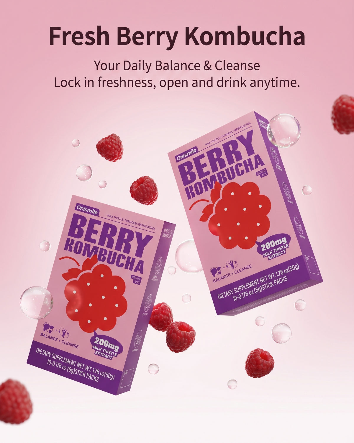 Kombucha Mixed Berry Flavor